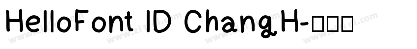 HelloFont ID ChangH字体转换